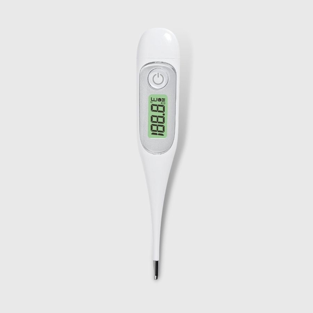 Termometro digitale con punta rigida retroilluminato con approvazione CE MDR con misurazione predittiva