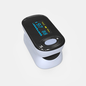 Keluarga Menggunakan Bluetooth Oksimeter Pulsa Ujung Jari Opsional yang Dapat Disesuaikan untuk Perawatan