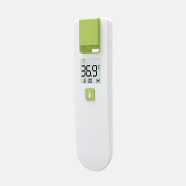 Termometer Non Kontak CE MDR Penggunaan Rumah yang Mudah Digunakan Termometer Dahi Inframerah Bayi yang Dapat Diputar