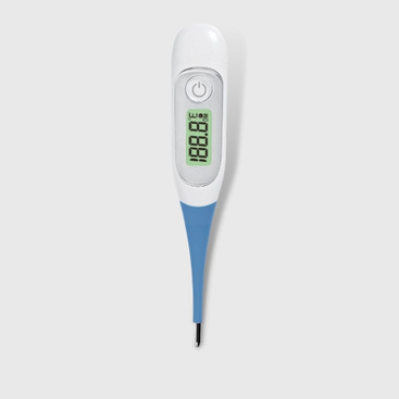 Fankatoavan'ny CE MDR Famakiana haingana Baby Flexible Tip Electronic Thermometer miaraka amin'ny backlight