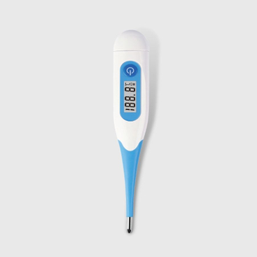 CE MDR Disetujui Penggunaan Di Rumah Termometer Mulut Tahan Air Termometer Digital Ujung Fleksibel untuk Bayi