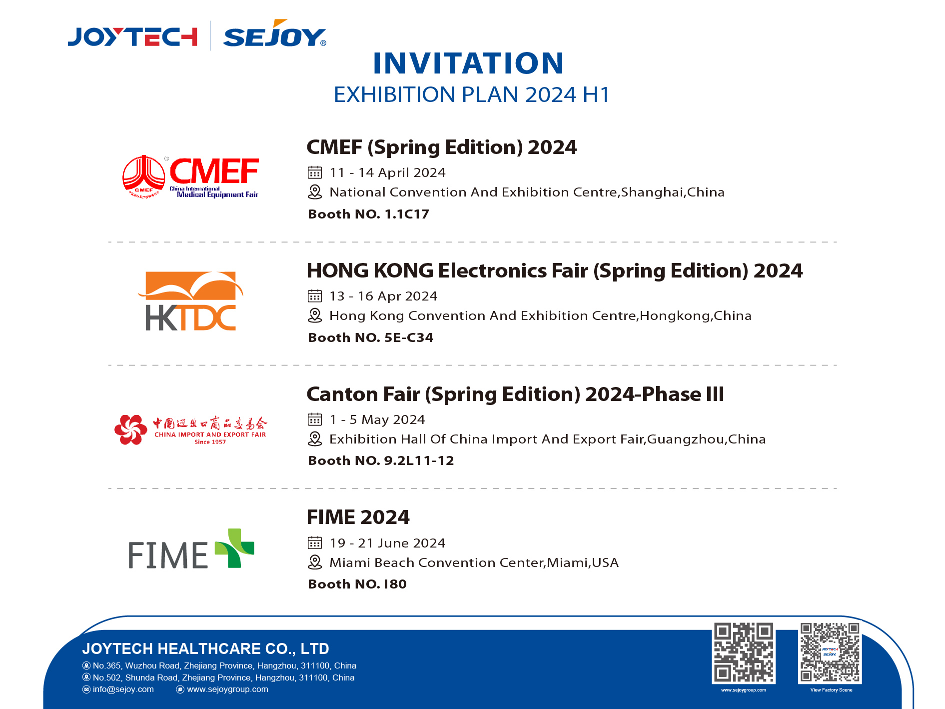 I-Joytech Exhibition Plan 2024 H1