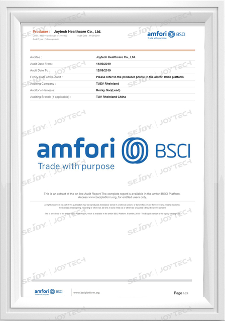 BSCI-company certificate