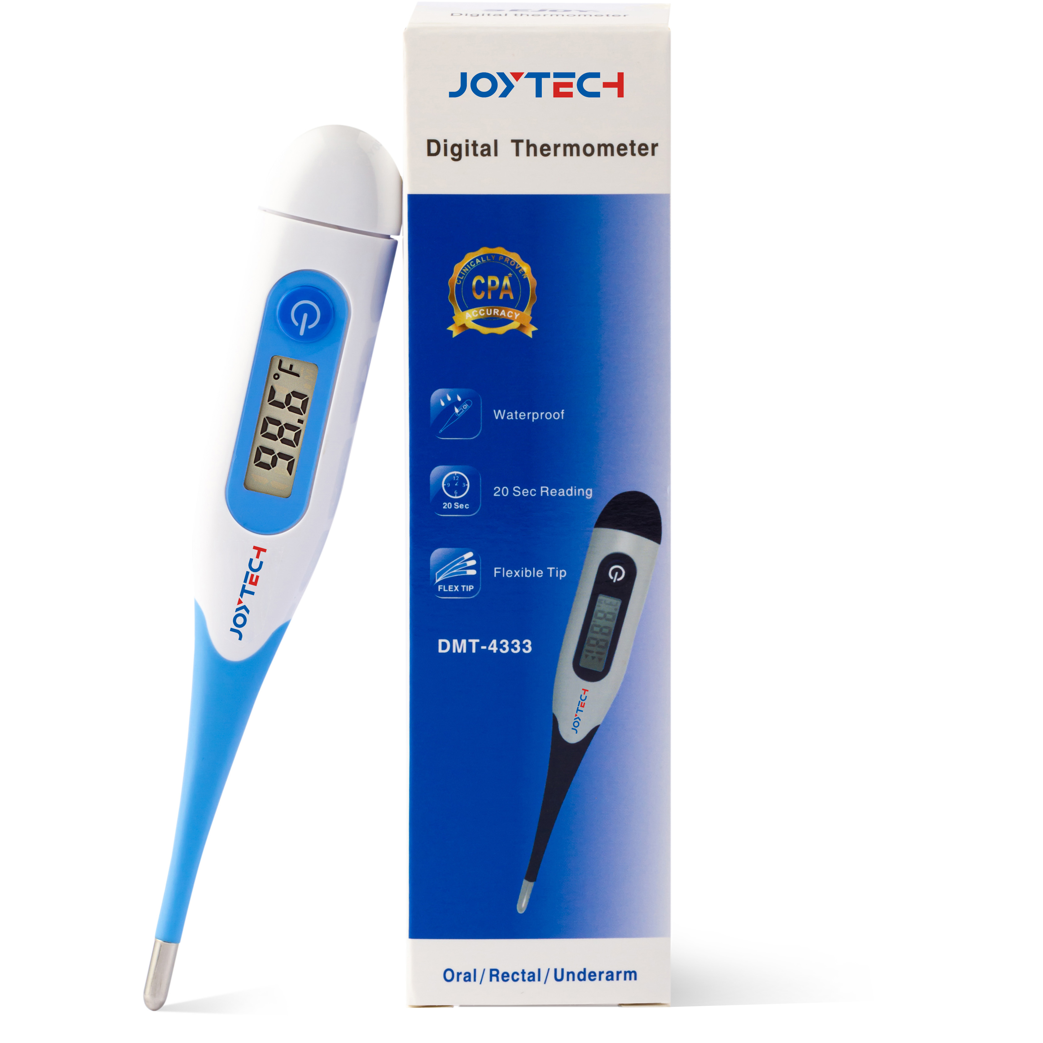 CE MDR Yovomerezeka Kunyumba Kugwiritsa Ntchito Madzi Osapaka M'kamwa Thermometer Yosinthika Lingaliro la Digital Thermometer ya Mwana