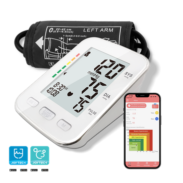 Monitor Tekanan Darah Bluetooth sareng Monitor LCD ageung Smart Cuff BP Monitor