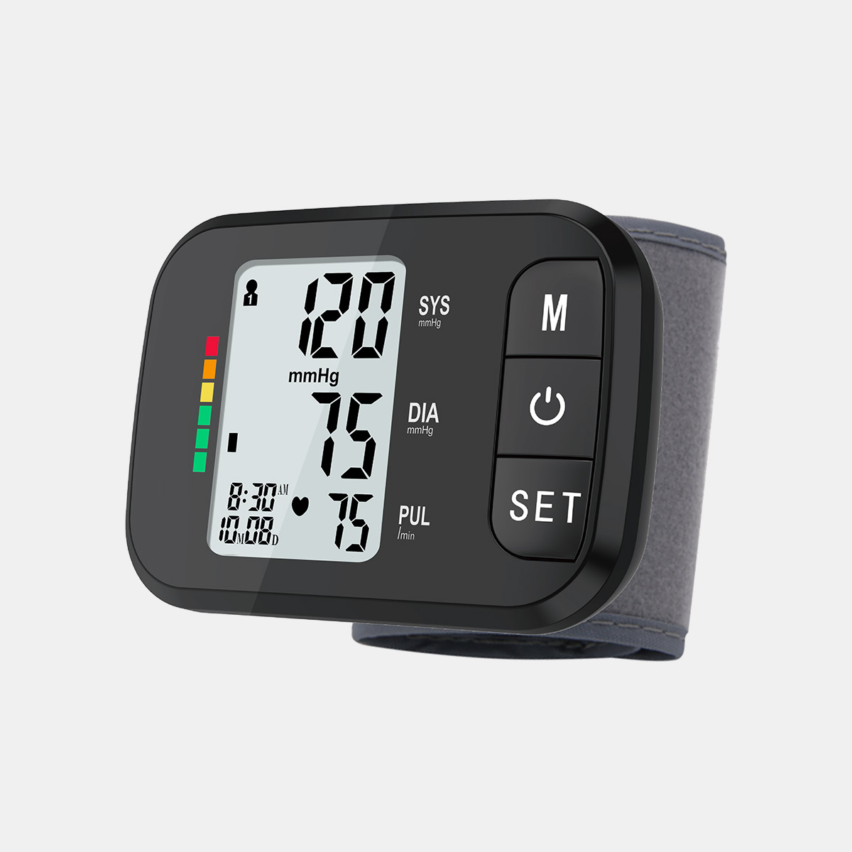 OEM logotip tiskanje zapestja za krvni tlak digitalni tenziometer jezik Prilagodite sfigmomanometer