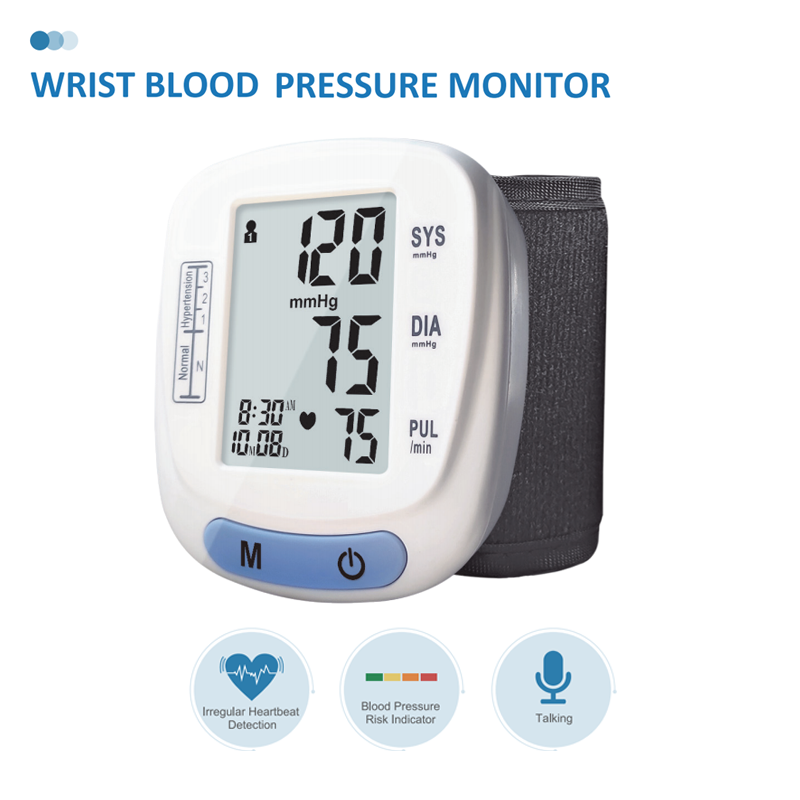 MDR Digital Wrist Tensiometer Electronic Blood Pressure Monitor