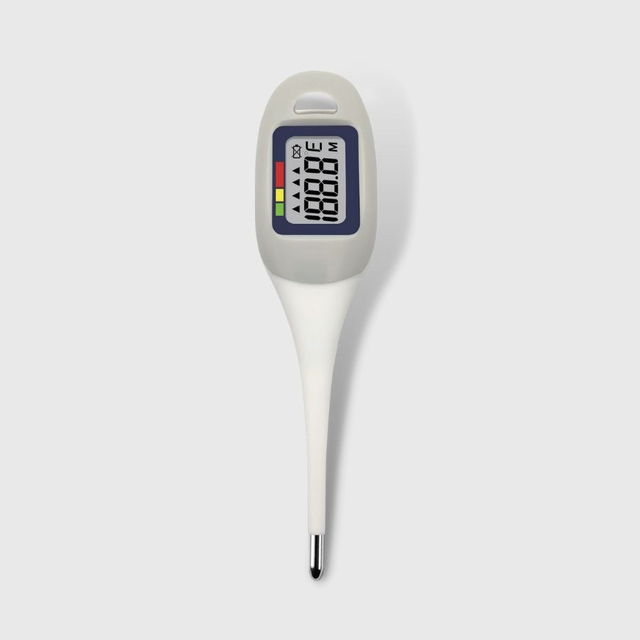 CE MDR-godkjent OEM Tilgjengelig Stort LCD fleksibelt digitalt termometer med bakgrunnsbelysning