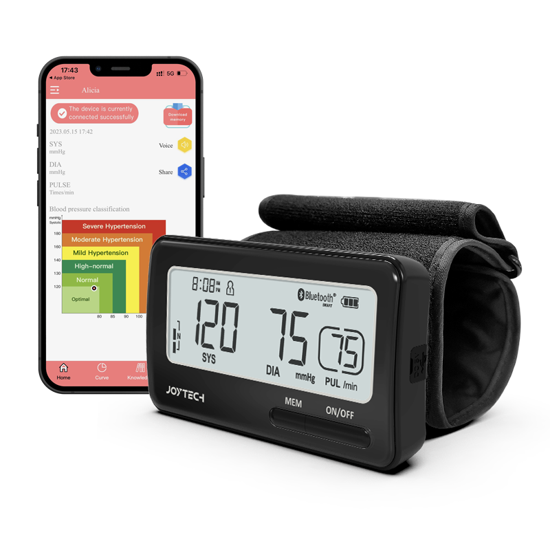 Bluetooth Tubeless ARM ARM ya dijiti ya dijiti ya shinikizo la damu Smart BP Ufuatiliaji Suluhisho DBP-6293B