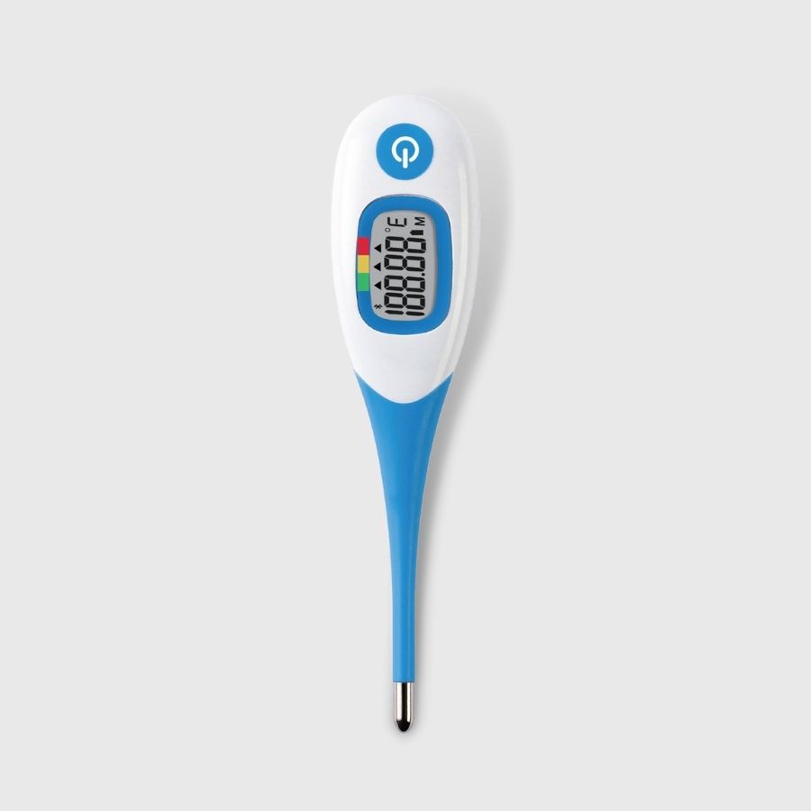 CE MDR Odobreni Bluetooth Osvetlitev digitalnega oralnega termometra za dojenčke in odrasle 