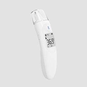 Dual-Pak&eacute; Bluetooth Infrabeureum Thermometer kalawan Lampu Latar pikeun Demam DET-2129