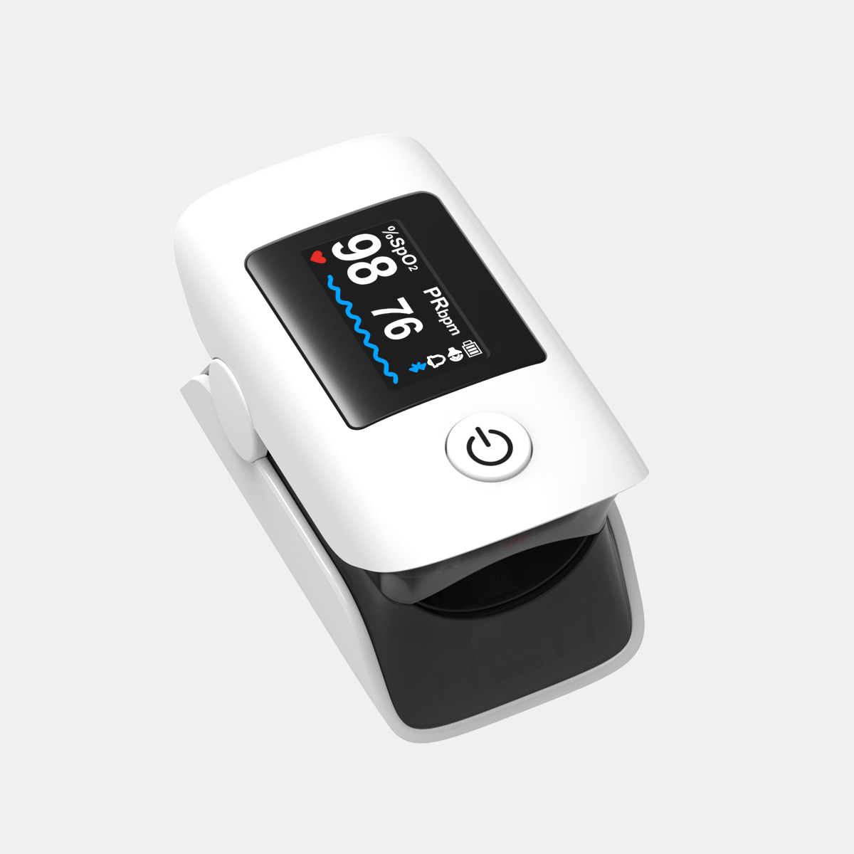 Prenosni Bluetooth prsti pulzni oksimeter za domačo uporabo