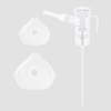 ຊຸດ Nebulizer ທີ່ມີຈອກ nebulizer, ປາກ, ດັງ (ທາງເລືອກ) ແລະທໍ່ອາກາດ