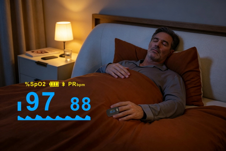 Pulse Oximeter bogolo le go swanela ka monwana bakeng sa go nepagala SpO2 reading.jpg
