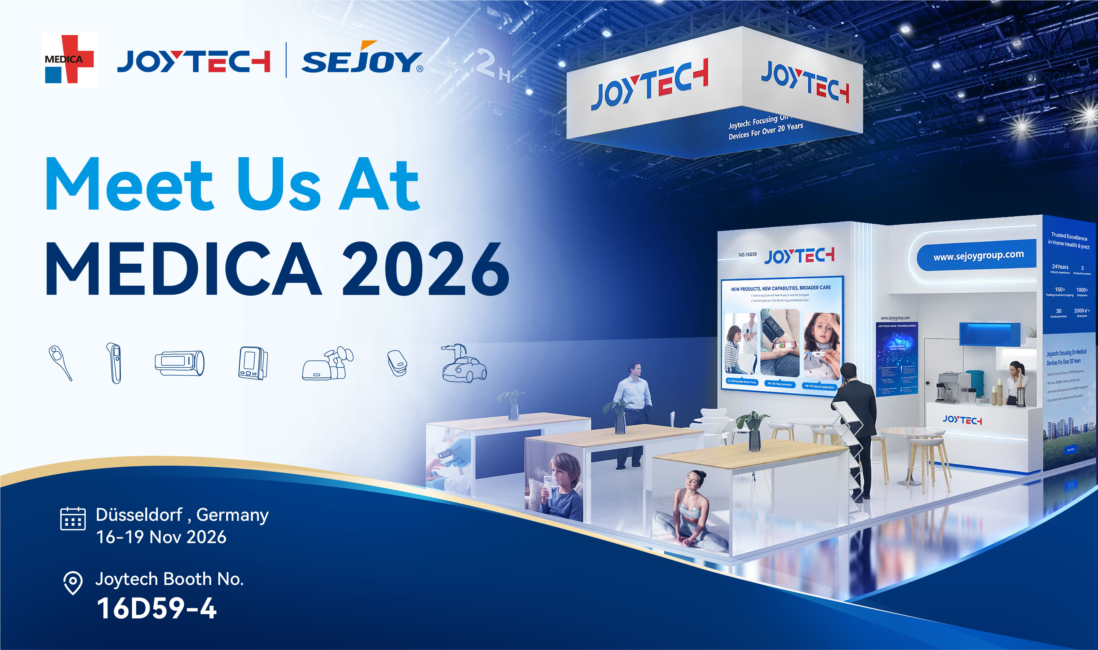 Kula kulan Joytech Healthcare MEDICA 2026 gudaha D&uuml;sseldorf, Germany