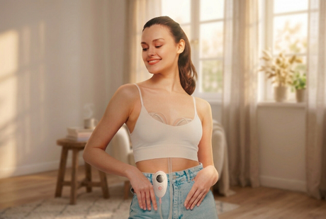 Indung mak&eacute; Joytech LD-3011L pompa payudara &eacute;l&eacute;ktronik kalawan remote.jpg kompak